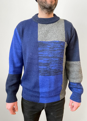 MEN'S COLOR-BLOCK SWEATER